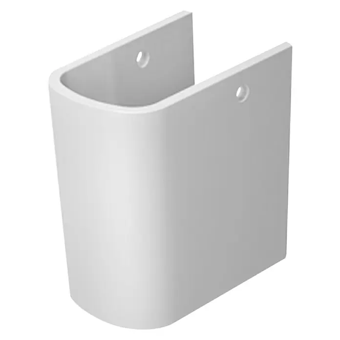 Duravit DuraStyle Waschtisch-Halbsäule - Ohne Beschichtung, Keramik, Weiß, Passend für: Duravit DuraStyle Waschtische - Vorderansicht
