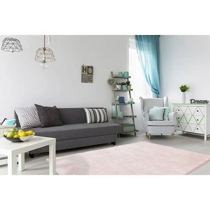 Kayoom Hochflorteppich Bali - Puderrosa, L x B: 150 x 80 cm, 100 % Polyester - Stimmungsaufnahme