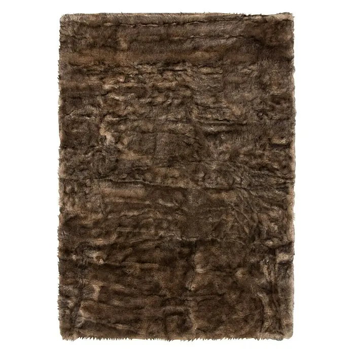 Kayoom Teppich Crown - Braun, 280 x 180 cm, 100 % Polyester - Ansicht von oben