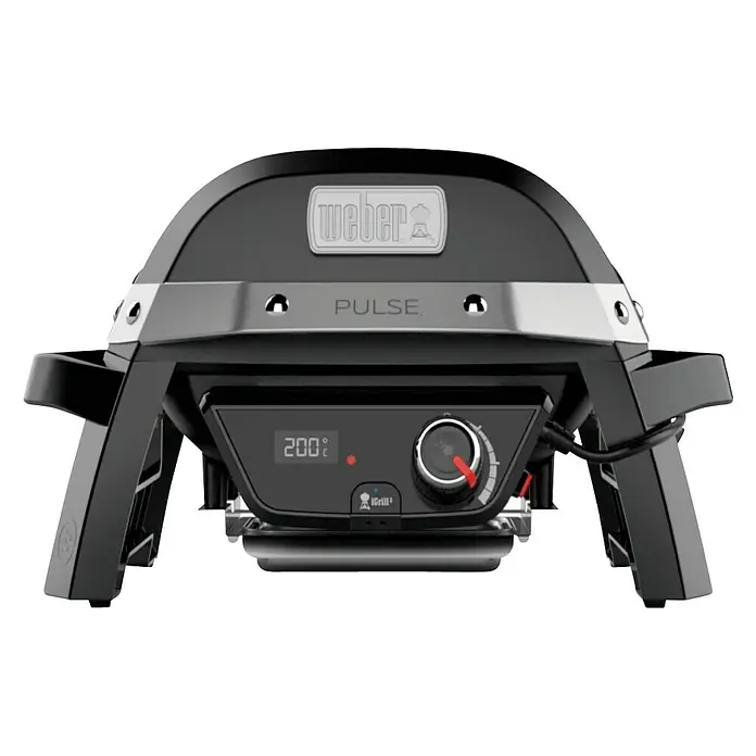Weber Barbacoa eléctrica Pulse 1000 - 1,8 kW, Superficie parrilla: 41 x 31 cm