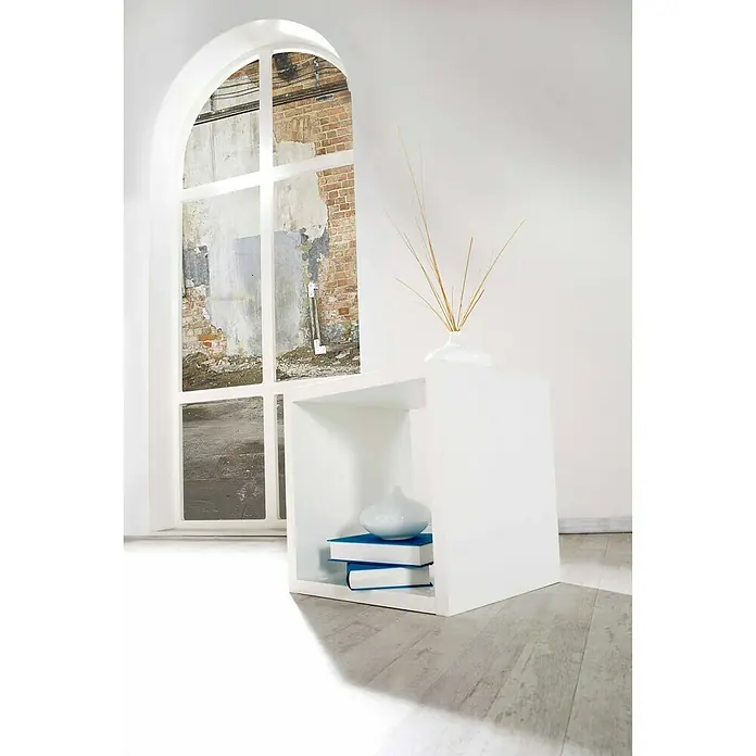 Phönix Caro Beistelltisch Caro - L x B x H: 35 x 43 x 43 cm, Weiß - Stimmungsaufnahme