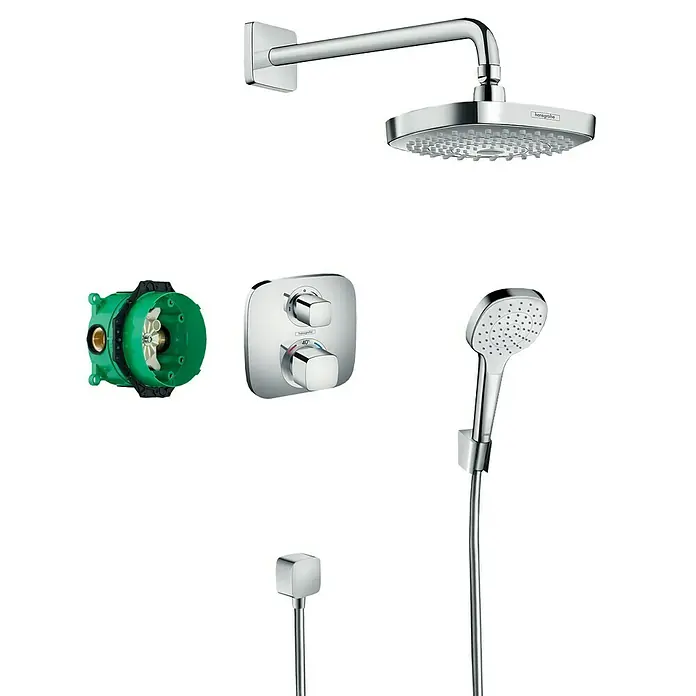Hansgrohe Conjunto de ducha empotrado Crometta Select E - Tipos de chorro: Rain, IntenseRain, Cromo