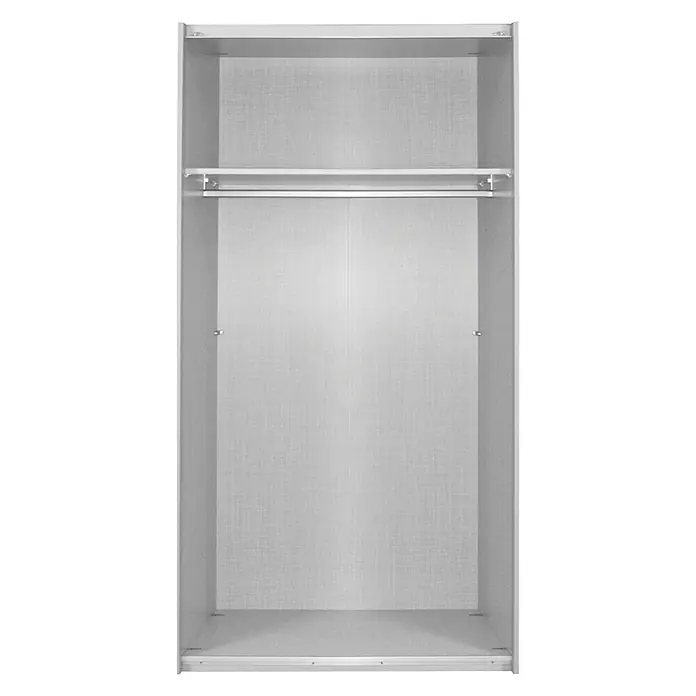 Express Möbel Drehtürschrank Brooklyn - L x B x H: 58 x 100 x 216 cm, Weiß, Ohne Spiegel, Lackiert