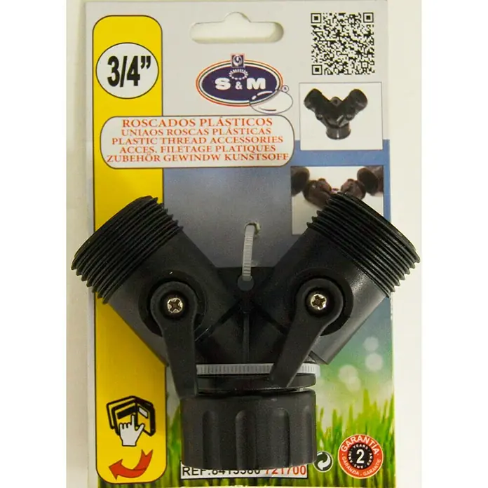 Conector en Y para riego - Plástico