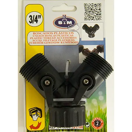 Conector en Y para riego