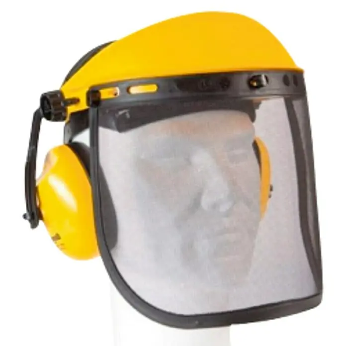 Pantalla protectora y cascos antiruido - Plástico