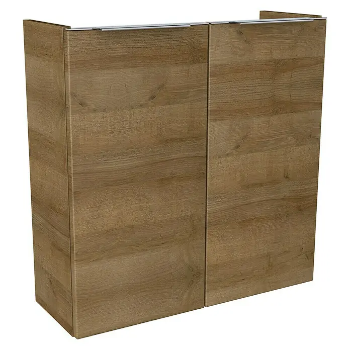 Camargue Fresh Waschtischunterschrank - 59,8 x 22,1 x 60,4 cm, Berg Eiche, Matt - Linke Seitenansicht
