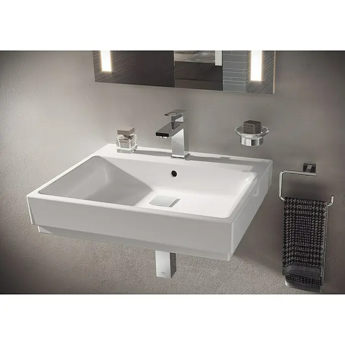 Grohe Essentials Cube Portavasos y porta jabón - Cromo, Brillante