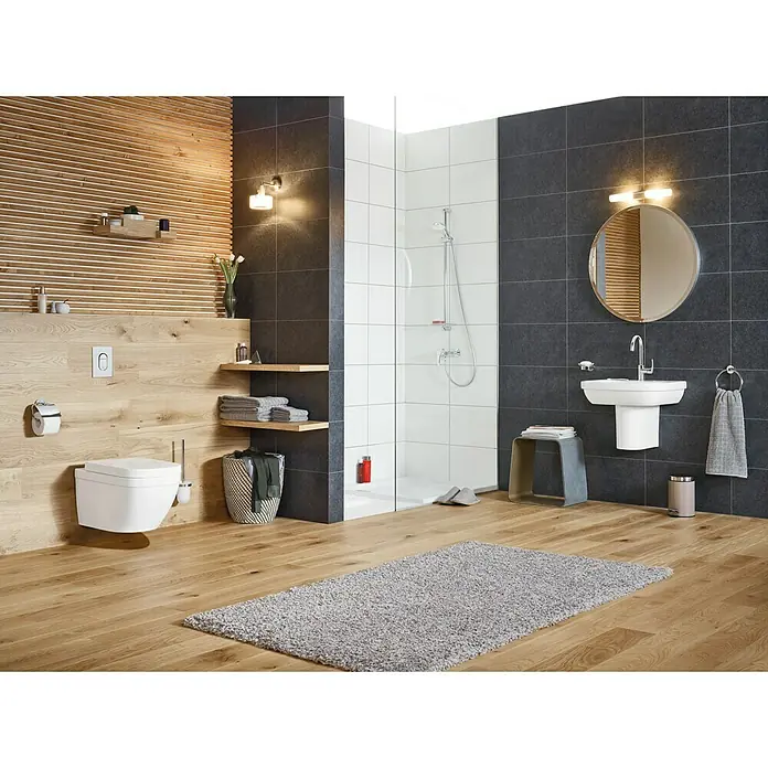 Grohe Essentials Portarrollos papel higiénico - Con tapa, Cromo, Brillante