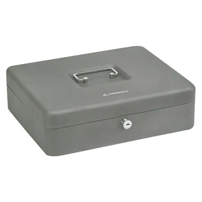 Arregui Caja de caudales C-9246-EUR - L x An x Al: 30 x 24 x 9 cm, Gris