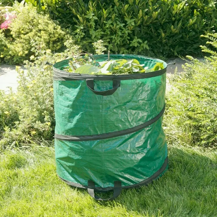 Windhager Pop-Up Gartenabfallsack - Fassungsvermögen: 120 l, Ø x H: 50 x 60 cm, Grün