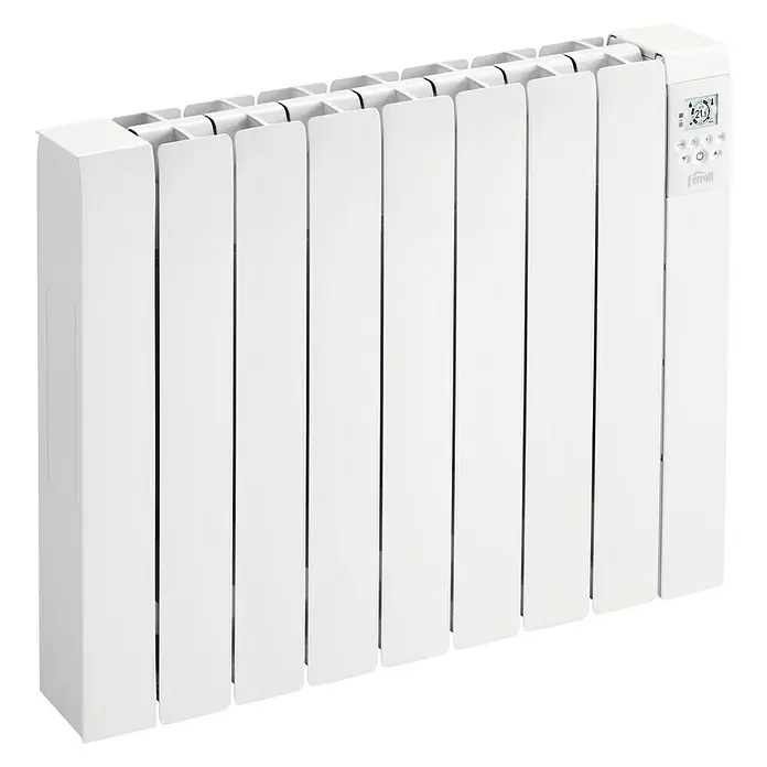 Ferroli Emisor térmico de fluido Rimini - 1.200 W, Blanco, L x An x Al: 10 x 71,6 x 58,1 cm
