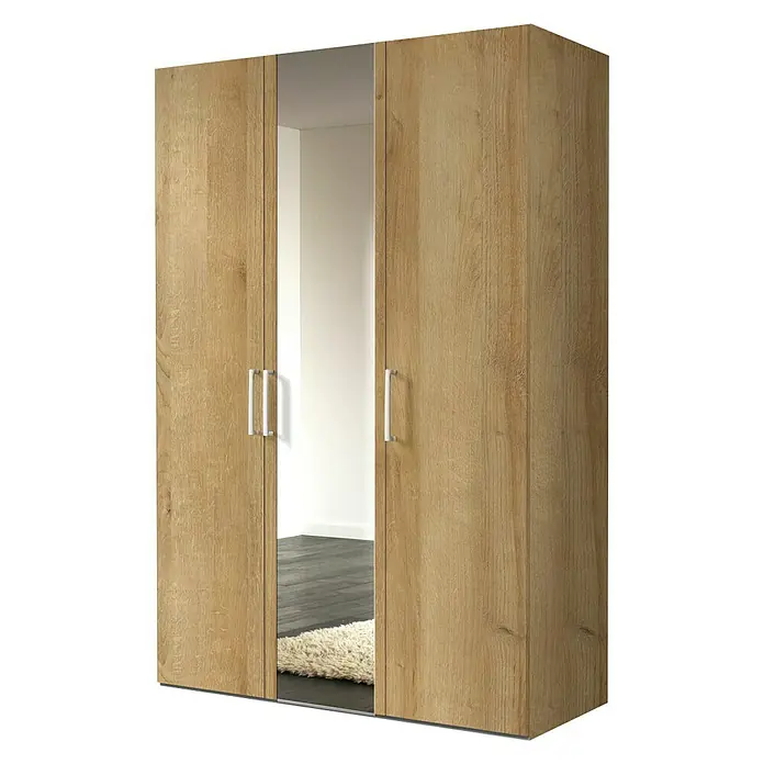 Express Möbel Drehtürschrank Brooklyn - L x B x H: 58 x 150 x 216 cm, Riviera Eiche, 1 Spiegel - Rechte Seitenansicht