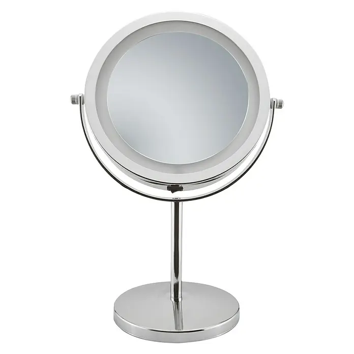 Venus Cosmeticaspiegel Chloe - Vergroting: 3 voudig, Diameter: 13,2 cm, Met verlichting, Werkt op batterijen