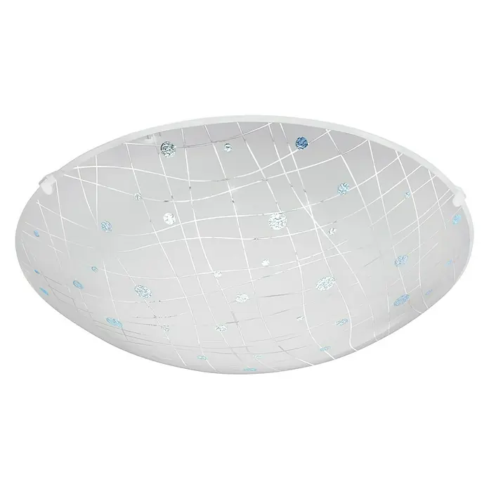 Eglo LED-Wand- & Deckenleuchte Vereda - 11 W, Weiß/Silber - Vorderansicht