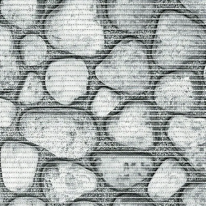 Esterilla a metros Multiuso burbujas piedra - Ancho: 65 cm, Gris