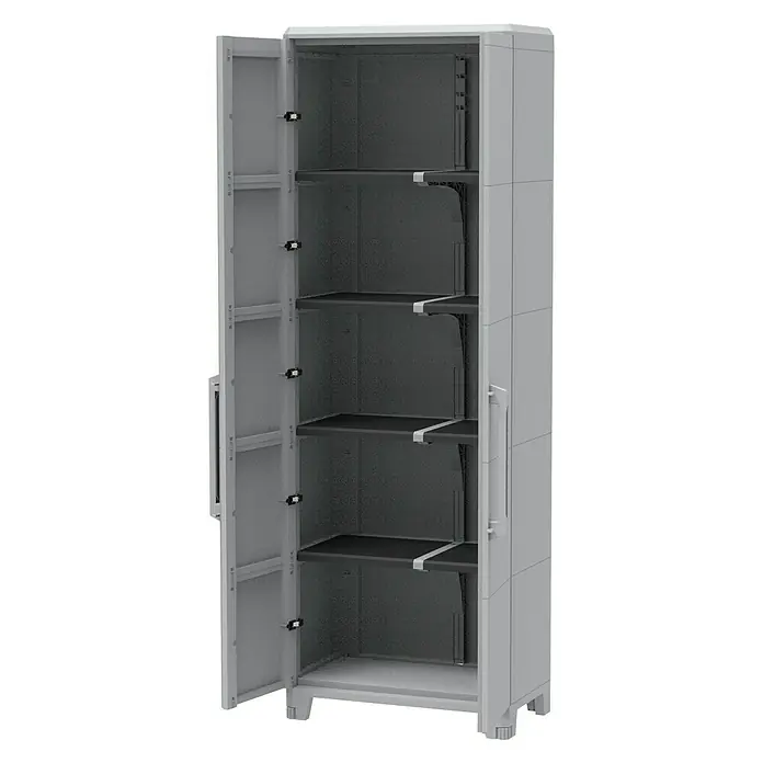 Terry Transforming Armario de PVC Modular 5 - L x An x Al: 43,6 x 78 x 225,8 cm, Capacidad de carga: 40 kg/balda