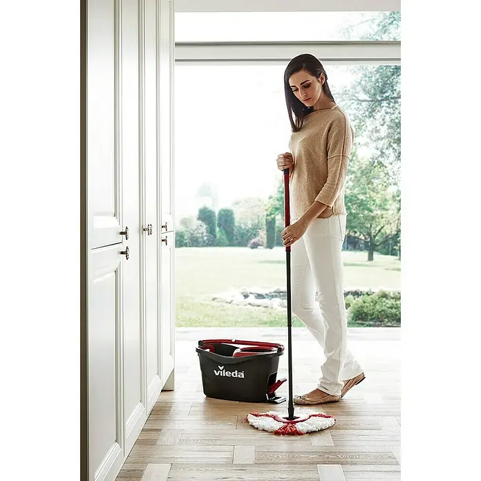 Vileda Easy Wring+Clean Wischmop-Set SuperMocio - Mikrofaser, 5 -tlg.