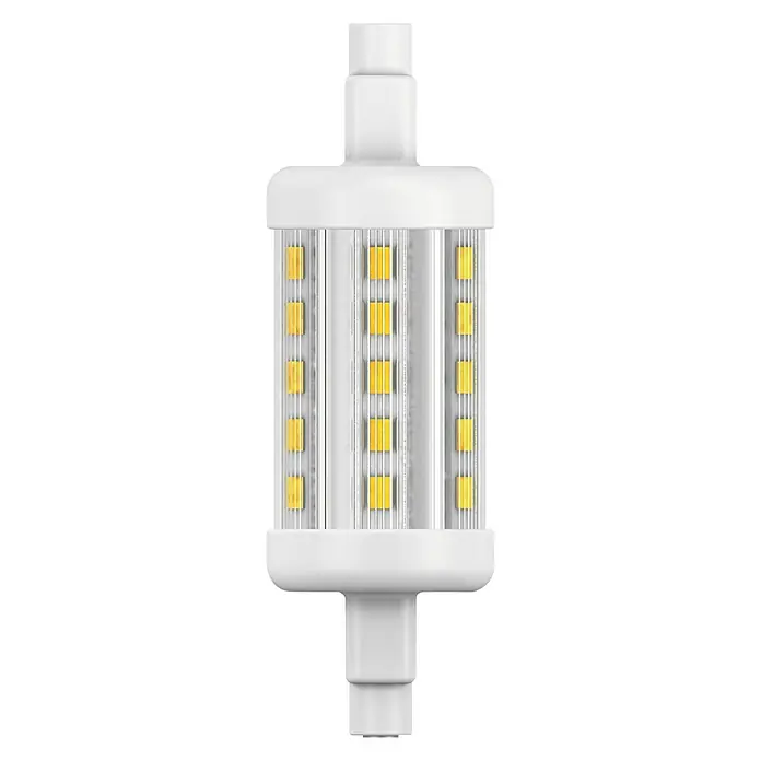 Garza Bombilla LED Lineal - 5 W, R7s, Color de luz: Blanco cálido, No regulable, Cuadrado
