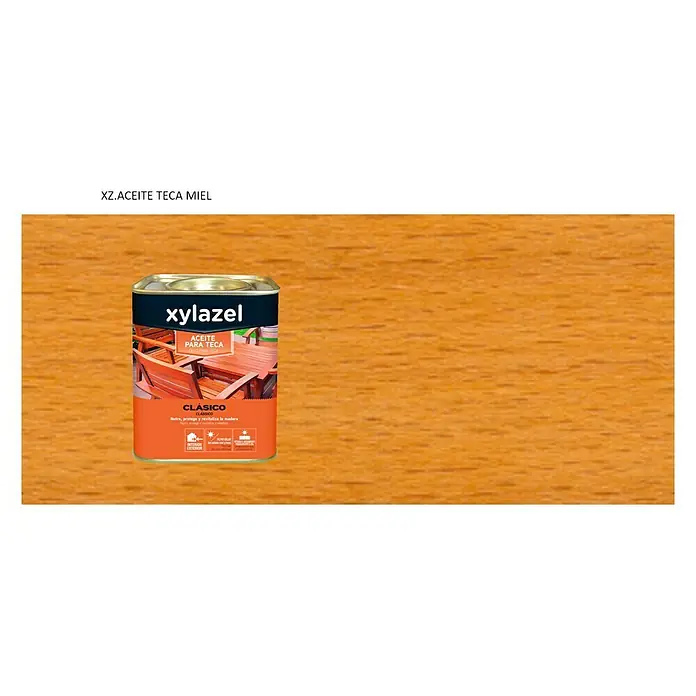 Xylazel Aceite para teca Clásico - 750 ml, Miel