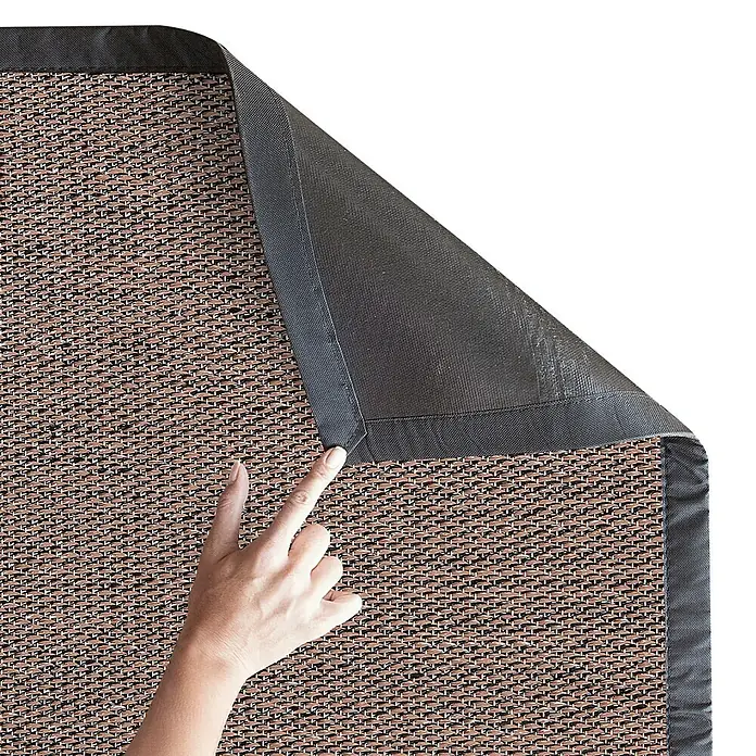 Alfombra Living - Marrón, 90 x 60 cm, 70% PVC y 30% PES
