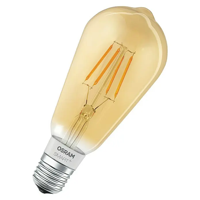 Ledvance Ledlamp Edison - 5,5 W, E27, Barnsteen, Goud, Kaarsvorm