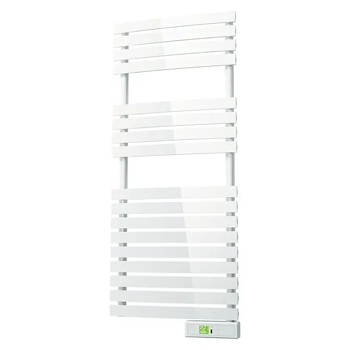 Rointe Radiador toallero eléctrico Delta - An x Al: 50 x 116,1 cm, 450 W, Blanco, Display LC