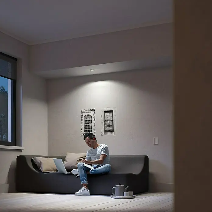 Philips Hue LED-Einbauspot Milliskin - 5,5 W, Lichtfarbe: Kaltweiß, Durchmesser: 9 cm, Weiß