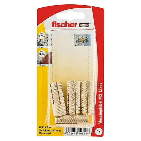 Fischer  Messingdübel MS