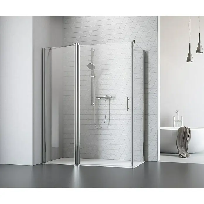 Camargue Vario Vrata tuš kabine S1 - 75 x 195 cm, Premazano, Debljina: 6 mm, Srebrne boje