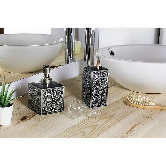 Deblanch Alcazaba Gris Vaso de encimera - Cerámica, Gris