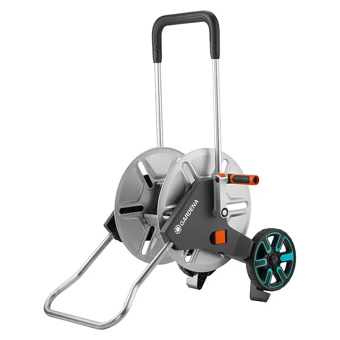 Gardena Kolica za vrtno crijevo CleverRoll M Metall - Plastika/metal, Kapacitet crijeva: 60 m, 13 mm (½″) - Pogled s lijeve strane