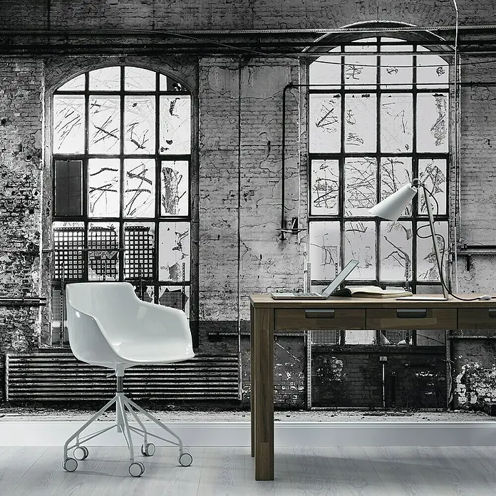 Rasch Fototapete Industriehalle - B x H: 372 x 300 cm, Vlies