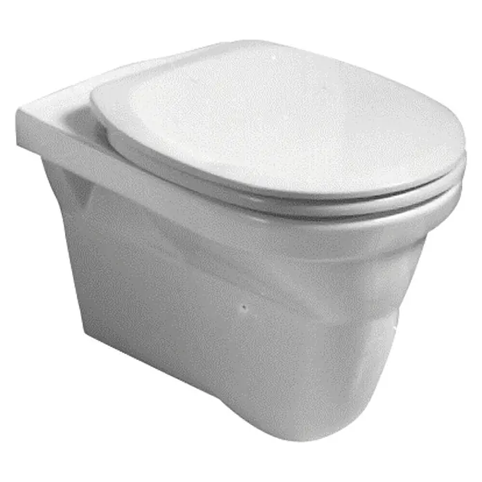 Laufen Object Wand-WC - Mit Spülrand, Ohne Spezialglasur, Spülform: Flach, WC Abgang: Waagerecht, Weiß