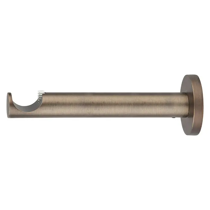 Expo Ambiente Träger Function - Bronze, Geeignet für: Gardinenstangen Ø 25 mm, 16,5 cm - Vorderansicht