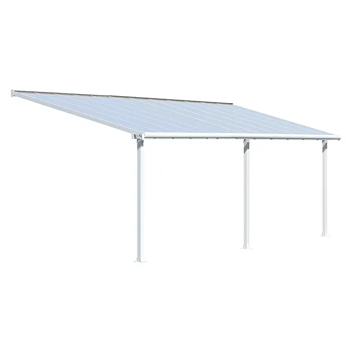 Palram – Canopia Terrassenüberdachung Olympia - Tiefe: 3 m, B x H: 7,3 x 2,1 m, Verkehrsweiß