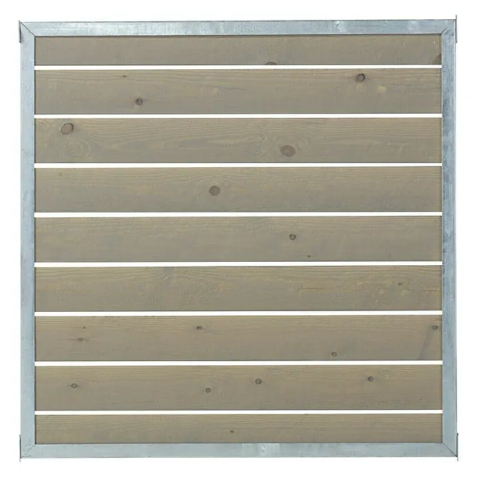 Plus Sichtschutzelement Cubic - 90 x 90 cm, Gerade, Graubraun - Draufsicht