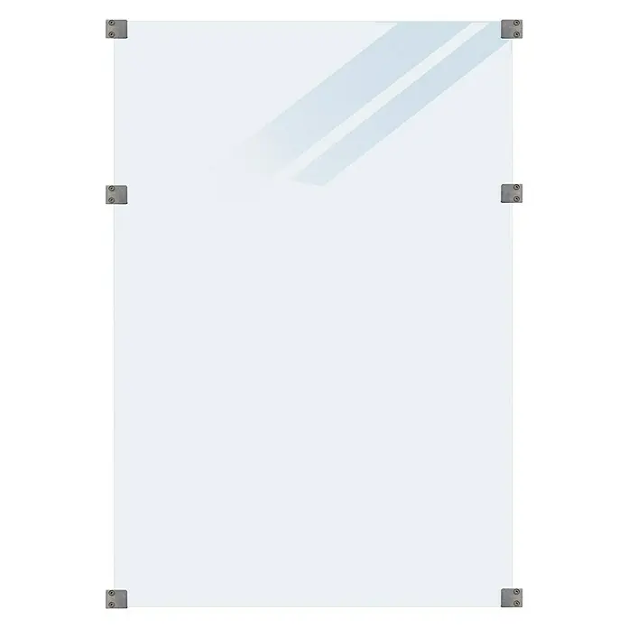 Plus Sichtschutzelement Futura - 90 x 127 cm, Glas, Transparent - Vorderansicht