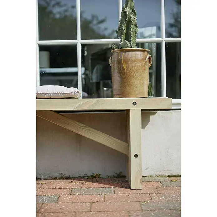 Plus Gartenbank Rustik - 138 cm, Holz - Detailaufnahme