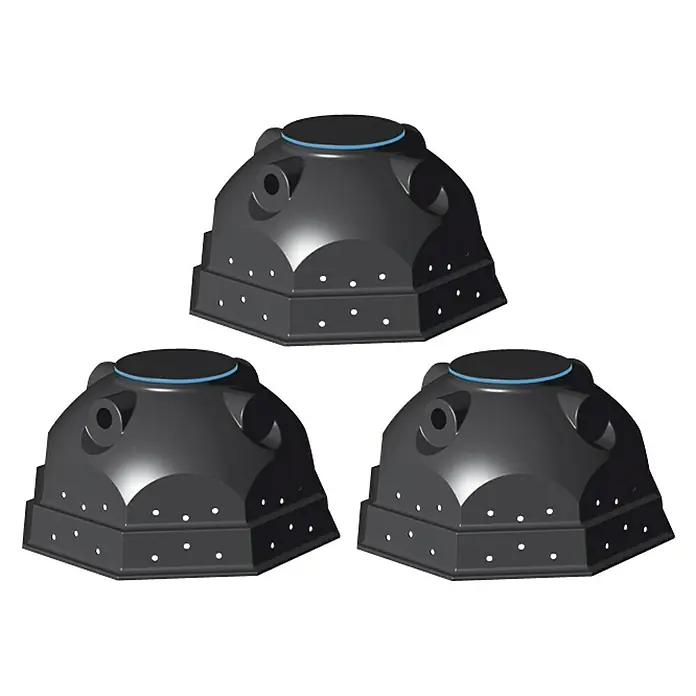 Aqua-King Versickerungsanlage Sickeriglu Set - 3 x 900 l - Vorderansicht