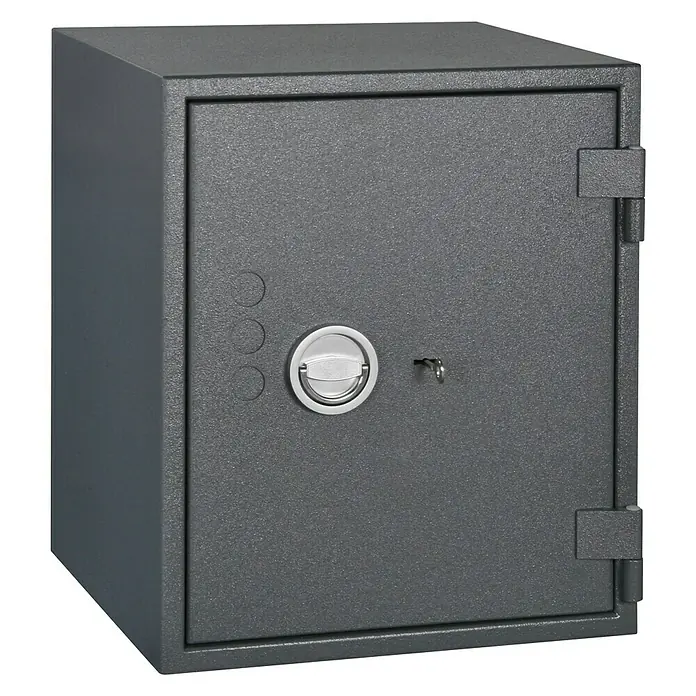 Format Brandschutztresor PSL 4 - Doppelbart-Hochsicherheitsschloss, L x B x H: 450 x 505 x 605 mm - Vorderansicht