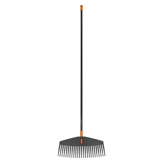 Fiskars Solid Fächerbesen - Arbeitsbreite: 52 cm, Anzahl Zinken: 24, Art Stiel: Langstiel