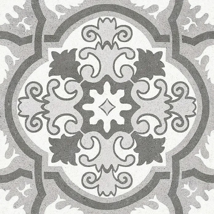 Porculanska pločica Vintage Mix - 25 x 25 cm, Bijelo-sive boje, Mat