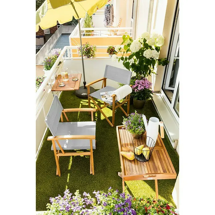 Sunfun Diana Viseći stol za balkon - 60 x 40 cm, Eukaliptus - Živopisni prikaz