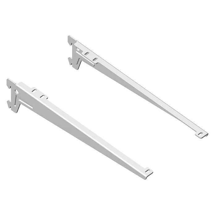 Element System Kutni nosač polica - Duljina: 33 cm, Bijele boje, Opteretivost: 55 kg, 1 par