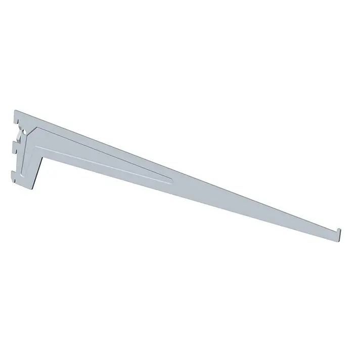 Element System Escuadra para estantes - Largo: 600 mm, Aluminio blanco, Carga soportada: 60 kg