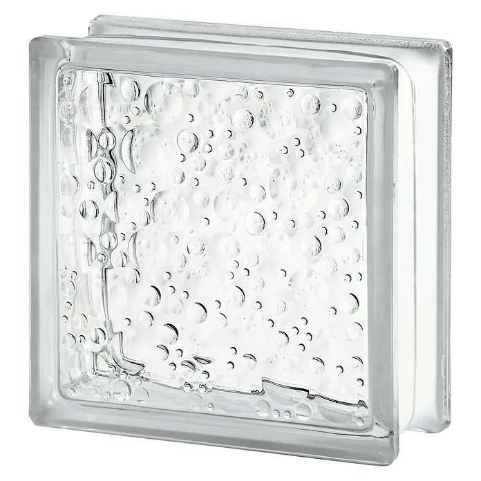 Bloque de vidrio Savona - Transparente, Decorativo, 19 x 19 x 8 cm