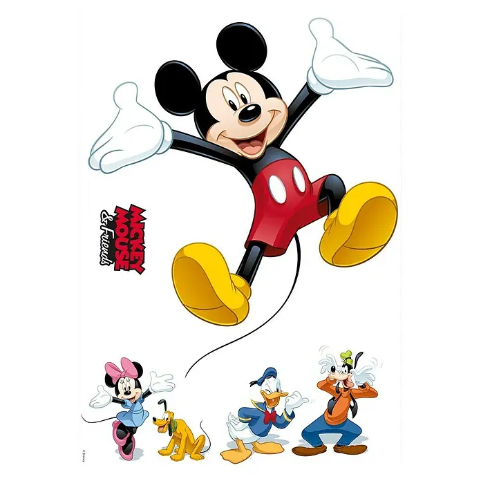 Komar Zidna naljepnica - Mickey i prijatelji, 50 x 70 cm - Pogled sprijeda