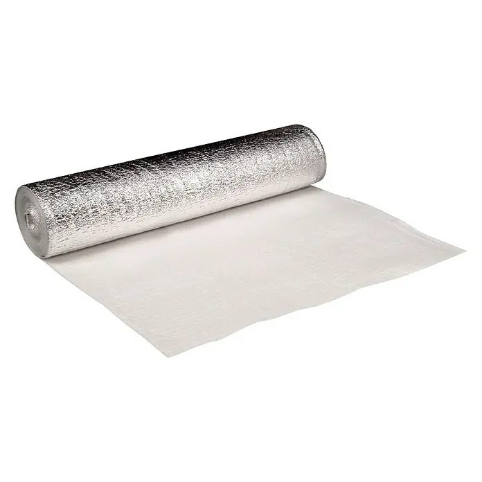 Base aislante de polietileno aluminizado - Contenido: 24 m², Espesor: 3 mm