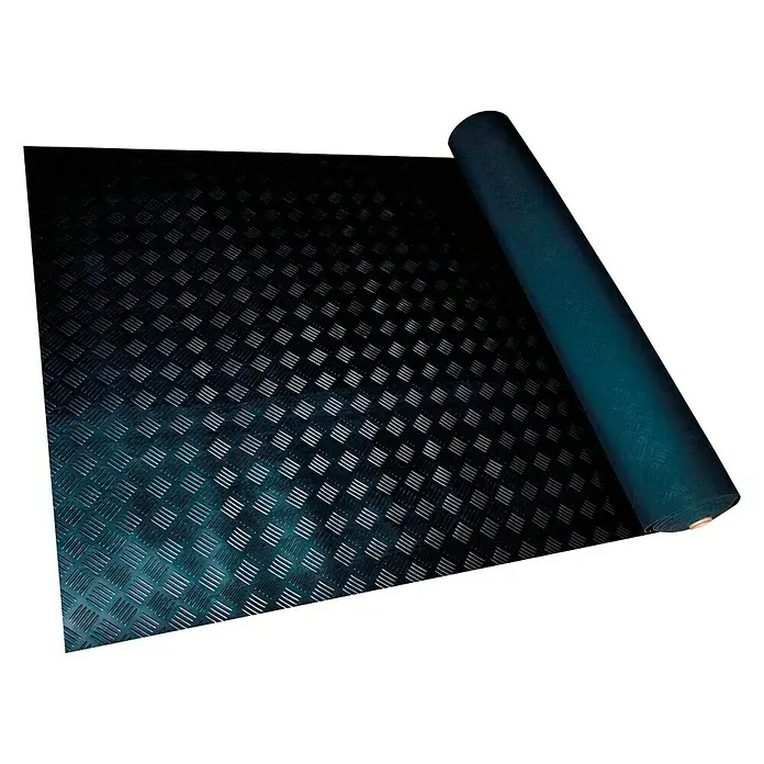 Pavimento de goma Checker - 1,2 x 2 m, Caucho